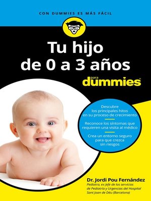 cover image of Tu hijo de 0 a 3 años para Dummies
